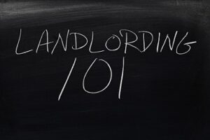 Landloarding 101 written in chack in the blackboard