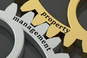 Management and Property concept on the gearwheel